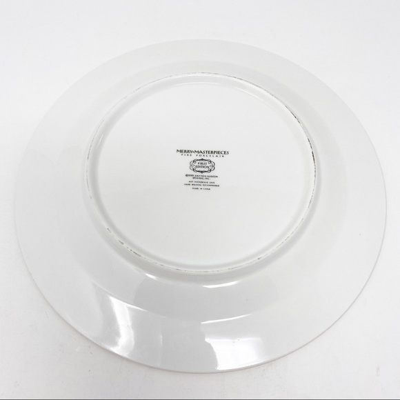 VINTAGE MERRY MASTERPIECE JINGLE BELL ROCK CHRISTMAS PLATE - Picture 5 of 6
